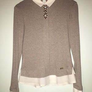 Women’s tan blouse